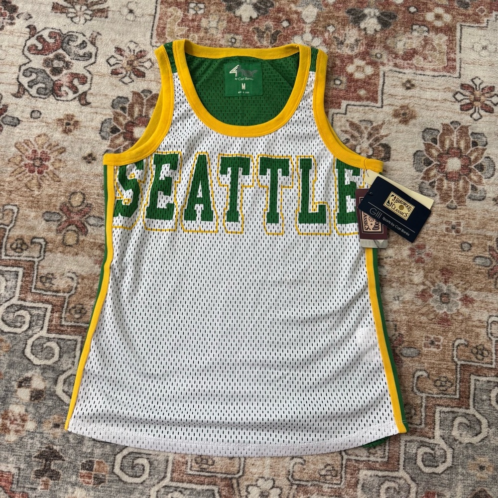 NWT Women's Seattle Sonics NBA Hardwood Classics Jersey